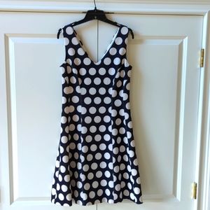 INC International Concepts Black and White Polka Dot Dress